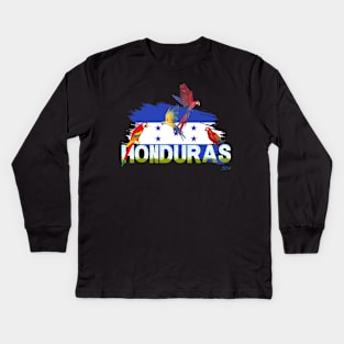 Honduras Guacamaya 504 Kids Long Sleeve T-Shirt